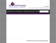Tablet Screenshot of leadinstitute.com